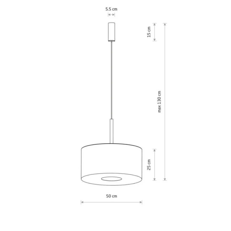 Lampa wisząca AMARELA M czarny melanż 1xE27