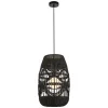 Lampa Wisząca ARONA Abażur Czarny 1xG9 25cm