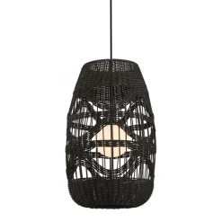 Lampa Wisząca ARONA Abażur Czarny 1xG9 25cm