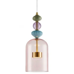 Lampa Wisząca ARTE 12W LED Mosiądz Szklany Klosz 16cm