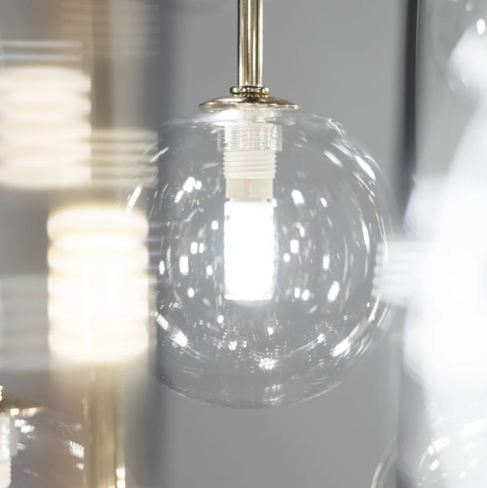 Lampa wisząca AURORA czarna 16xG9