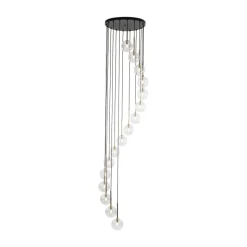 Lampa wisząca AURORA czarna 16xG9