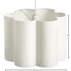 Lampa wisząca biała boucle 35x35x25 cm