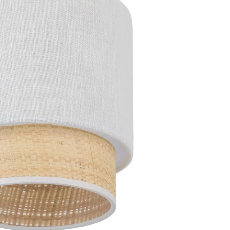 Lampa Wisząca BOHO NEW Biały Beżowy Abażur 1xE27 20cm