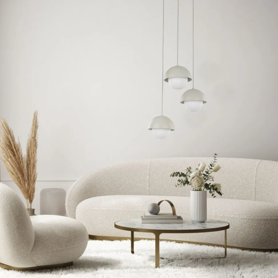 Lampa wisząca BONO beżowa 3xG9