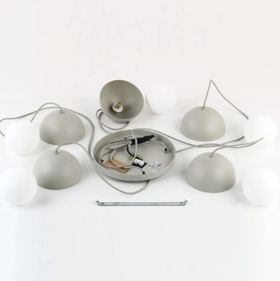 Lampa wisząca BONO beżowa 5xG9
