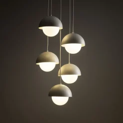 Lampa wisząca BONO beżowa 5xG9