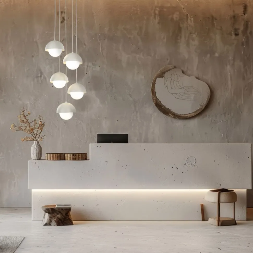 Lampa wisząca BONO beżowa 5xG9