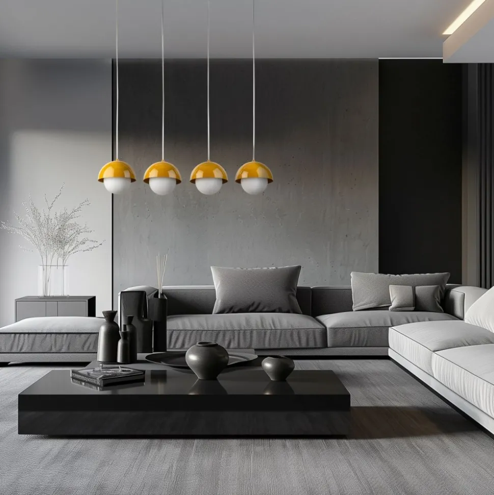 Lampa wisząca BONO ochra 4xG9