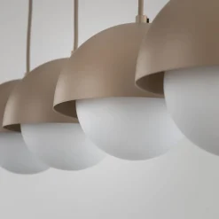 Lampa wisząca BONO sabia beżowa 4xG9