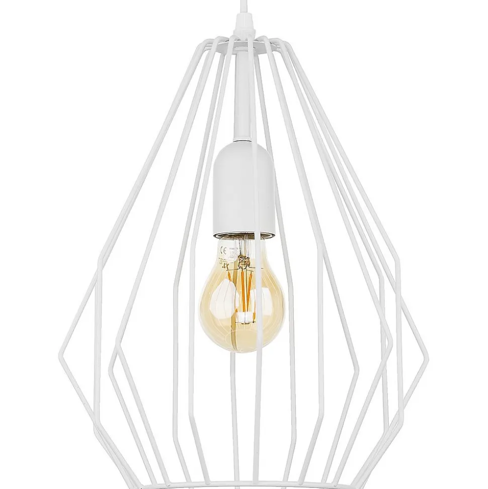 Lampa wisząca BRYLANT Biała Druciana