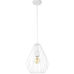 Lampa wisząca BRYLANT Biała Druciana