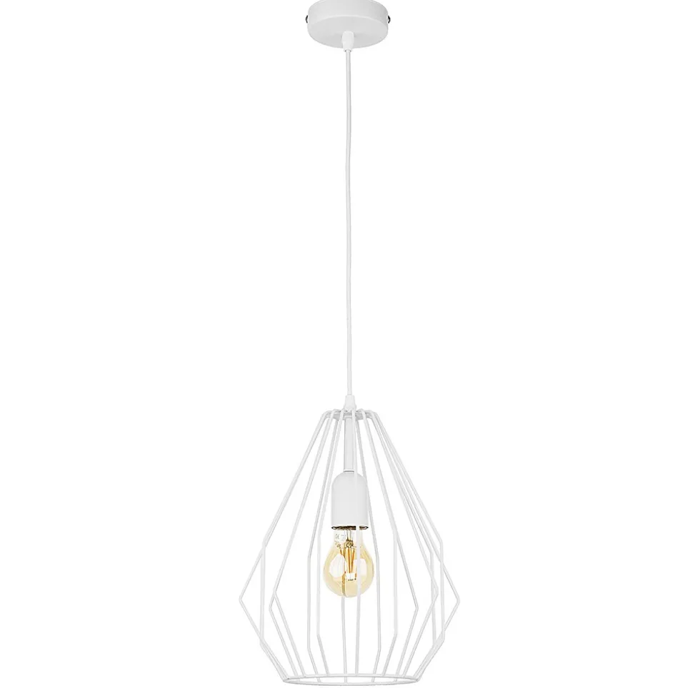 Lampa wisząca BRYLANT Biała Druciana