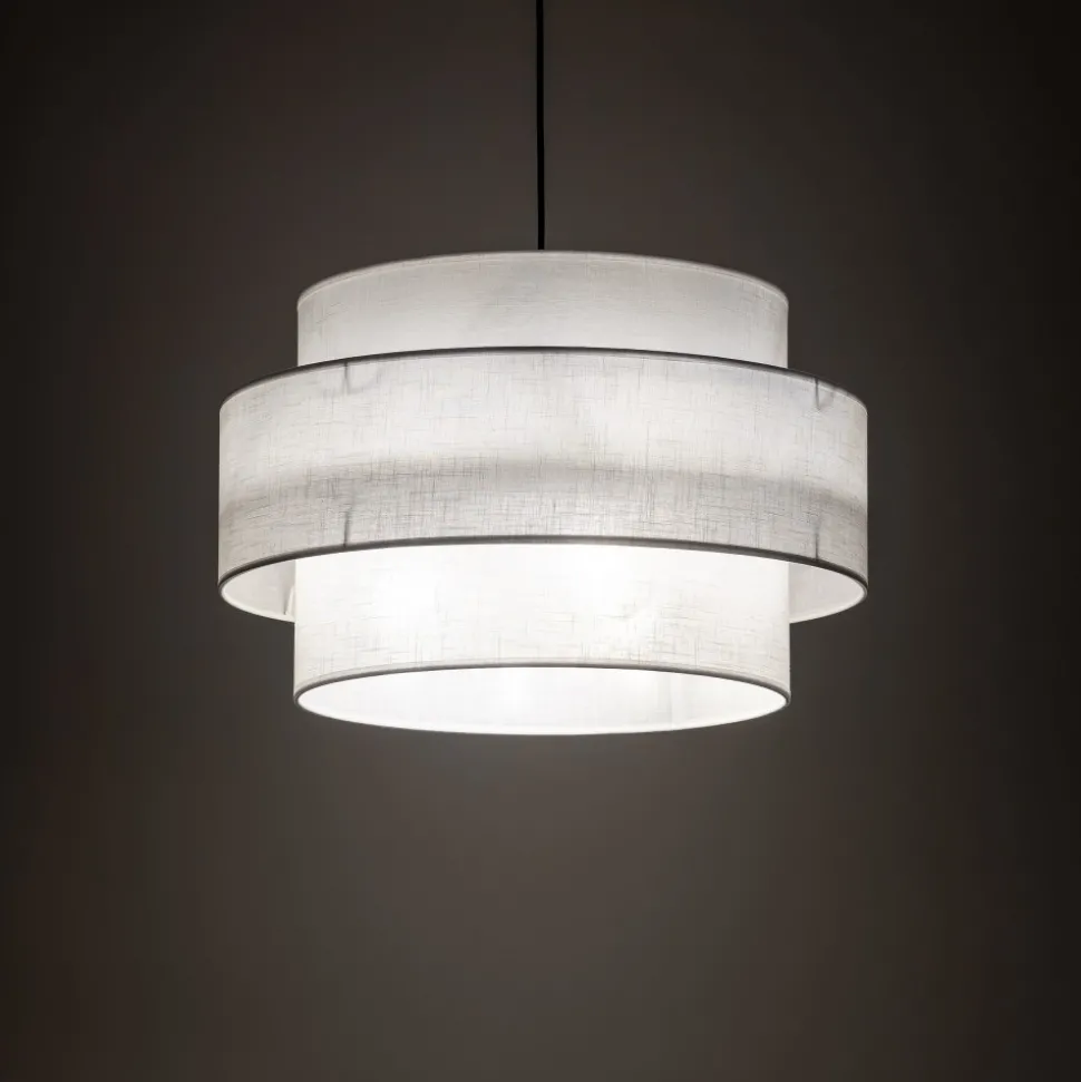 Lampa Wisząca CALISTO Biały Abażur 3xE27 50cm