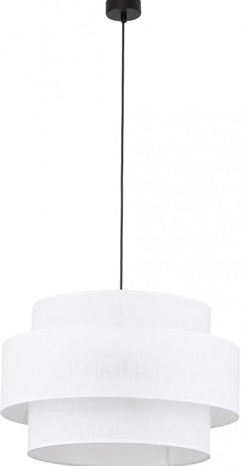 Lampa Wisząca CALISTO Biały Abażur 3xE27 50cm