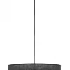 Lampa Wisząca CALISTO Czarny Abażur 3xE27 50cm