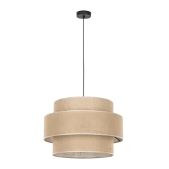 Lampa Wisząca CALISTO Juta Abażur 3xE27 50 cm