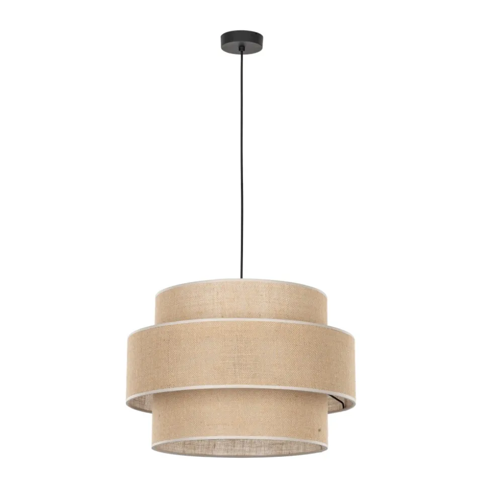 Lampa Wisząca CALISTO Juta Abażur 1xE27 50 cm