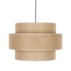 Lampa Wisząca CALISTO Juta Abażur 1xE27 50 cm
