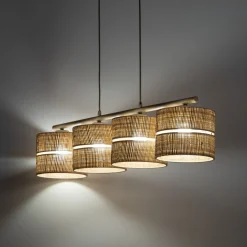 Lampa wisząca CALMA beżowa 4xE27