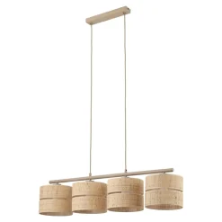 Lampa wisząca CALMA beżowa 4xE27