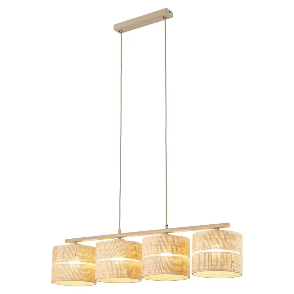 Lampa wisząca CALMA beżowa 4xE27