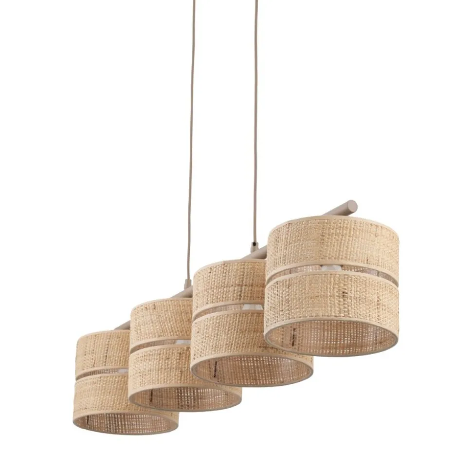 Lampa wisząca CALMA beżowa 4xE27