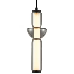 Lampa Wisząca CAMPO Czarny Szklany Klosz 19W LED 12cm