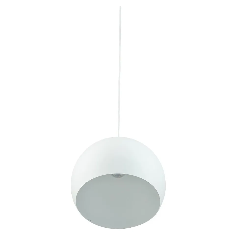 Lampa Wisząca CANDY Biały Metalowy Klosz 1xGU10 27,5cm