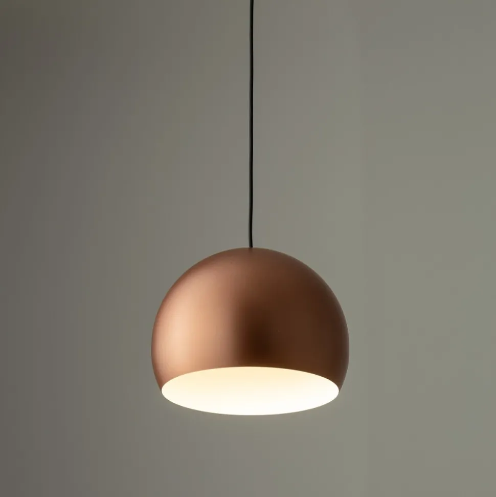 Lampa Wisząca CANDY Miedziany Metalowy Klosz 1xGU10 27,5cm