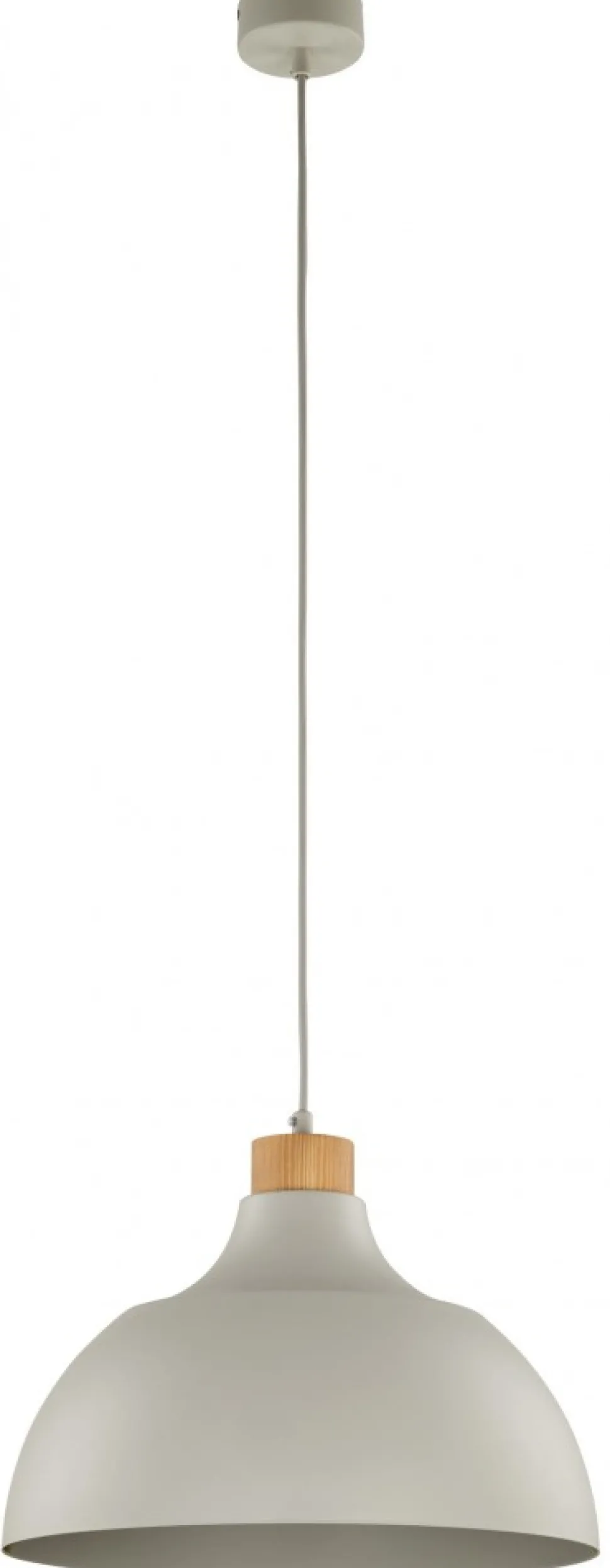 Lampa Wisząca CAP Beżowy Metalowy Klosz 1xE27 34cm