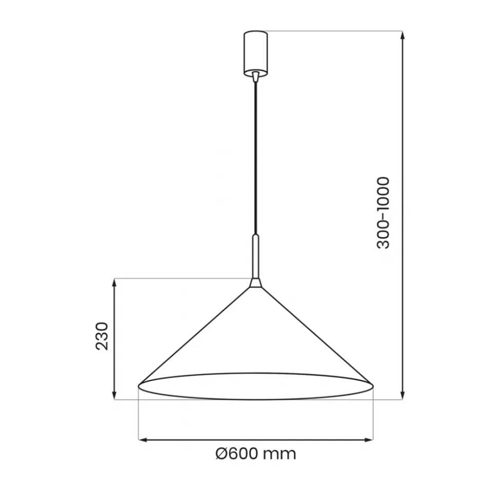 Lampa wisząca CAPITAL Biała Metalowa 1xGX53 60cm