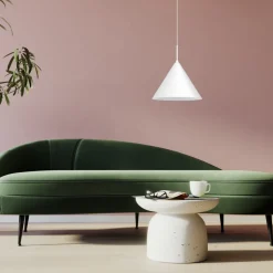 Lampa wisząca CAPITAL Biała Metalowa 1xGX53 32cm