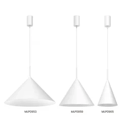 Lampa wisząca CAPITAL Biała Metalowa 1xGX53 46cm
