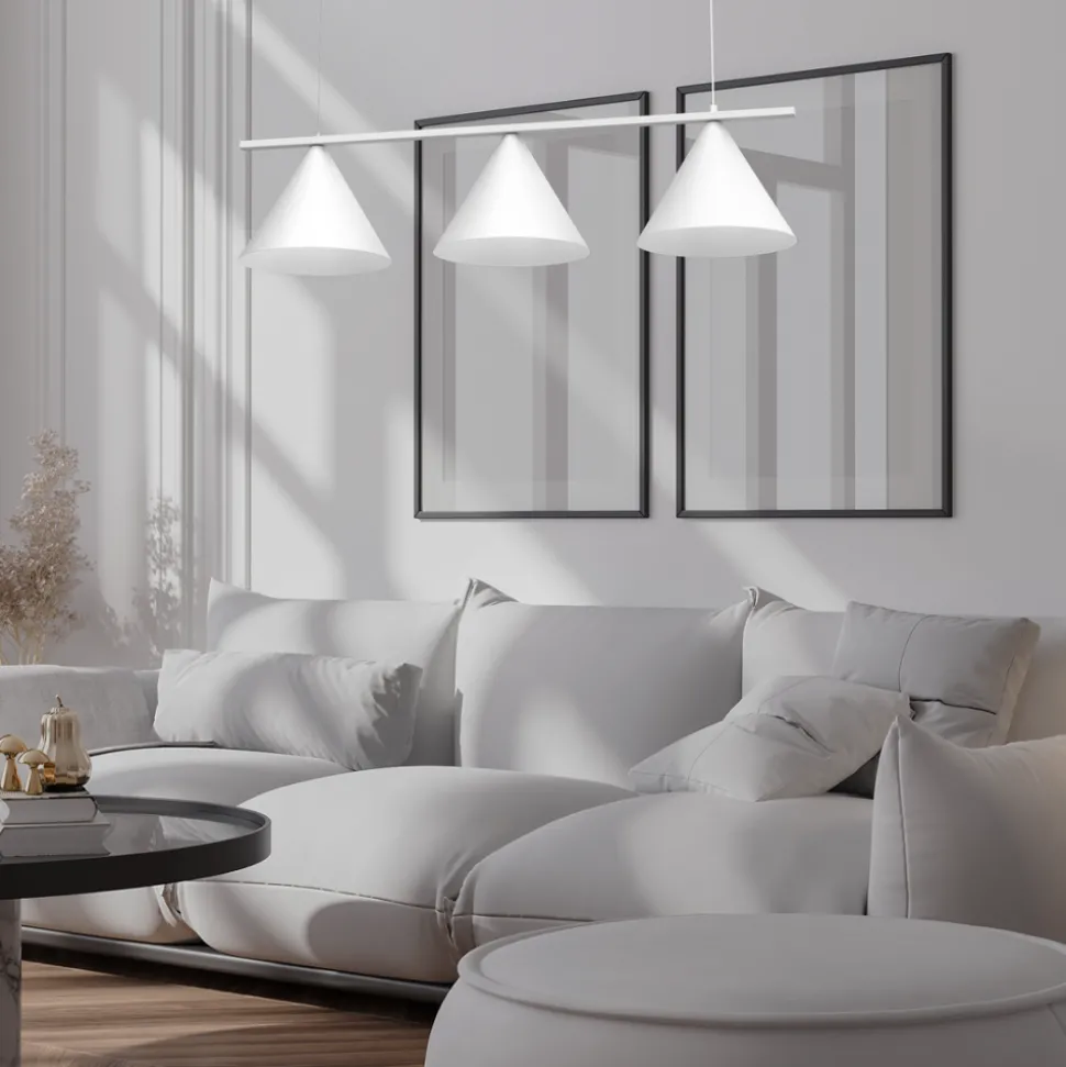 Lampa wisząca CAPITAL Biała Metalowa 3xGX52