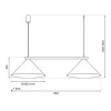 Lampa wisząca CAPITAL Biała Metalowa 2xGX53