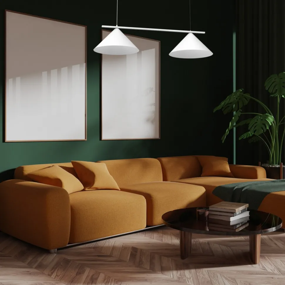 Lampa wisząca CAPITAL Biała Metalowa 2xGX53