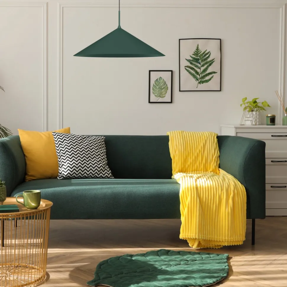 Lampa wisząca CAPITAL Zielona Metalowa 1xGX53 60cm