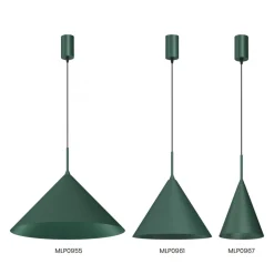 Lampa wisząca CAPITAL Zielona Metalowa 1xGX53 32cm