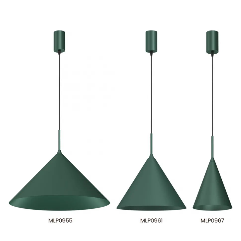 Lampa wisząca CAPITAL Zielona Metalowa 1xGX53 46cm