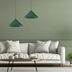 Lampa wisząca CAPITAL Zielona Metalowa 1xGX53 46cm