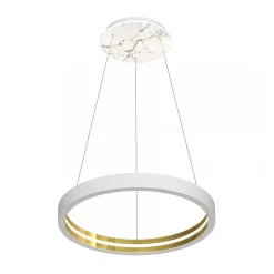 Lampa Wisząca CASSIOPEIA Biały Marmur 8,5W LED 70cm