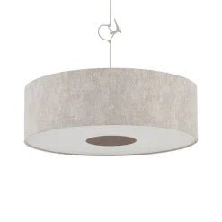 Lampa wisząca CEDRO L beżowa 1xE27
