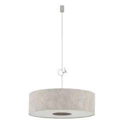 Lampa wisząca CEDRO L beżowa 1xE27