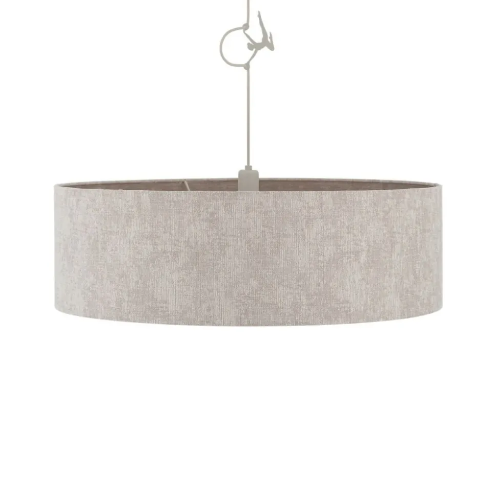 Lampa wisząca CEDRO L beżowa 1xE27