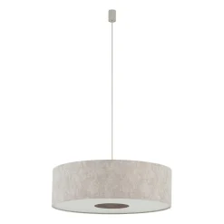 Lampa wisząca CEDRO L beżowa 1xE27