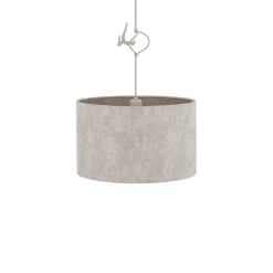Lampa wisząca CEDRO S beżowa 1xE27