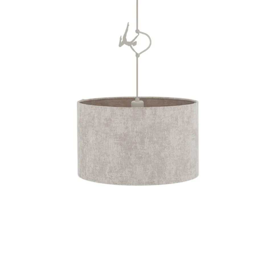 Lampa wisząca CEDRO S beżowa 1xE27