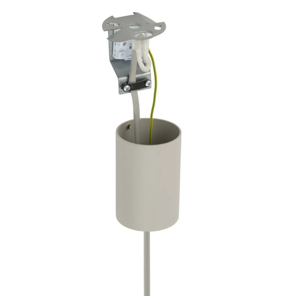 Lampa wisząca CEDRO S beżowa 1xE27