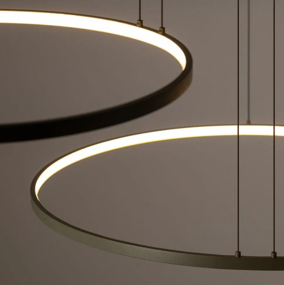 Lampa wisząca CIRCOLO LED oliwkowa 45W 3000K